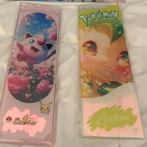 Pokémon Fan Art Placard Set (4) – Leafeon, Jigglypuff, Palkia, Dialga Wall Decor